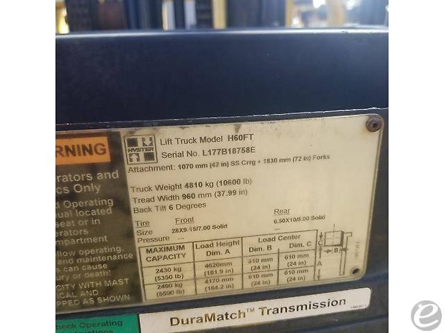 2007 Hyster H60FT LP Gas Forklift - 123Forklift