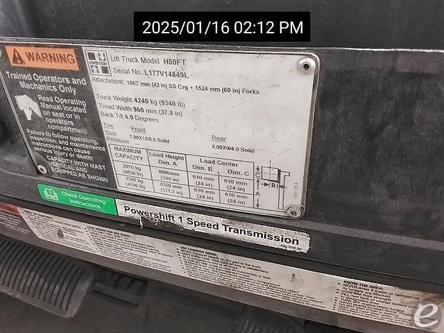 2013 Hyster H50FT LP Gas Forklift - 123Forklift