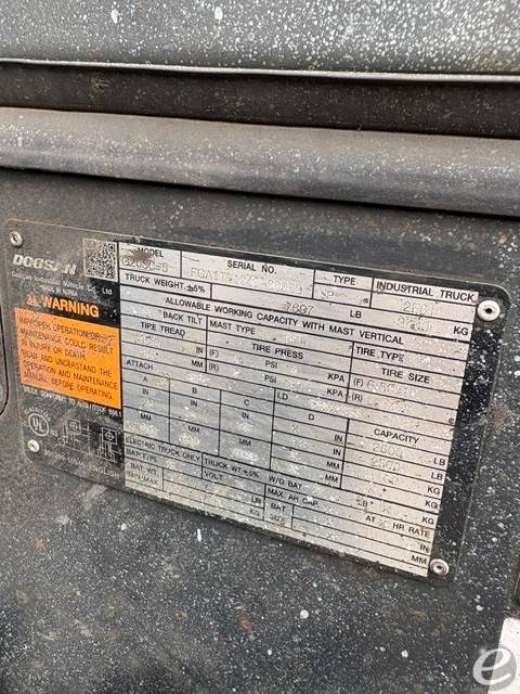 2022 Doosan G20SC