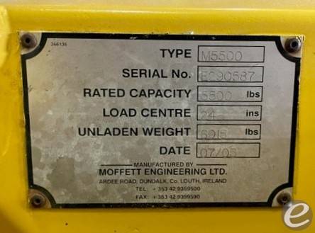 2005 Moffett M5500 Diesel Forklift