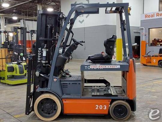 2017 Toyota 8FBCHU25 Electric Forklift - 123Forklift