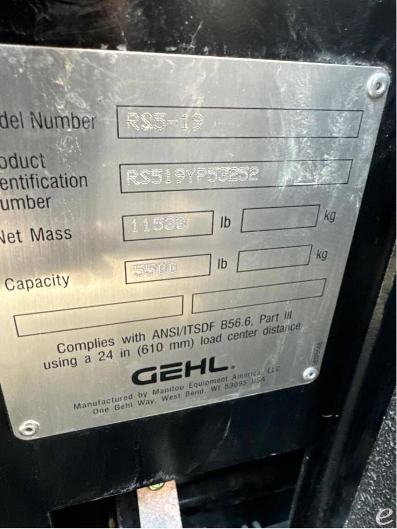 2022 Gehl RS5-19 GEN 3