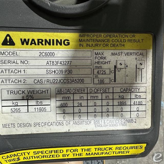 2019 Cat 2C6000