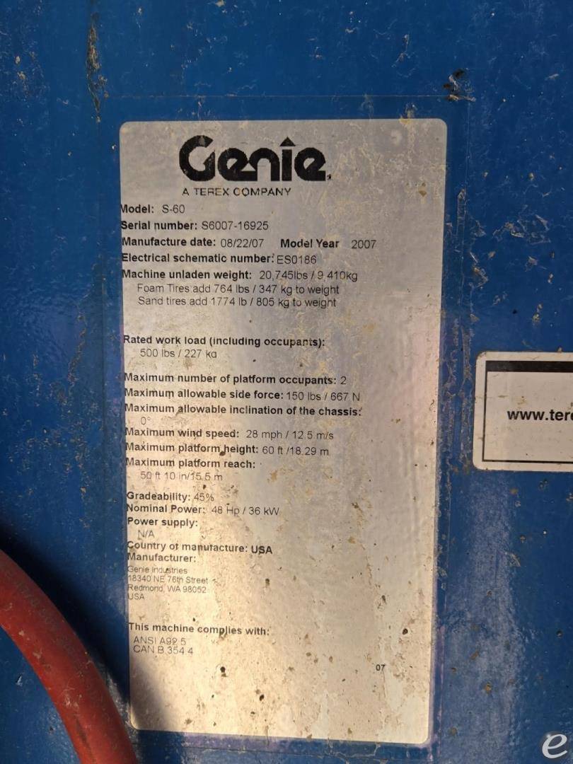 2007 Genie S60