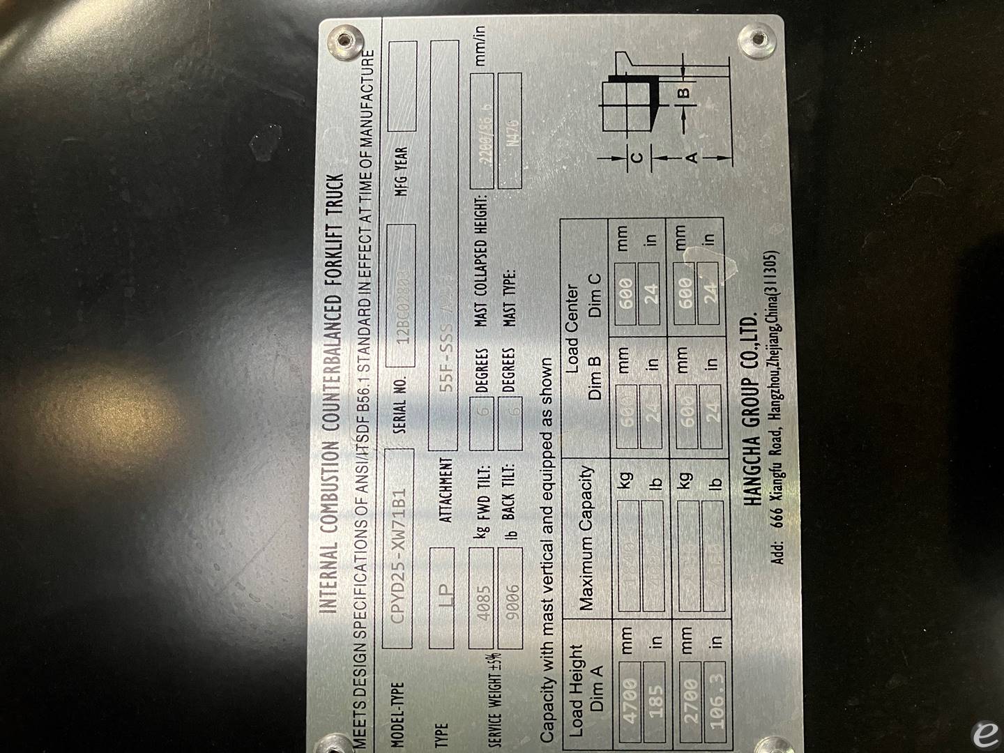 2023 Hangcha FP25