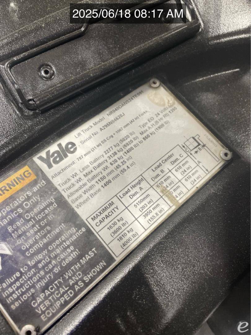 2011 Yale NR040DA