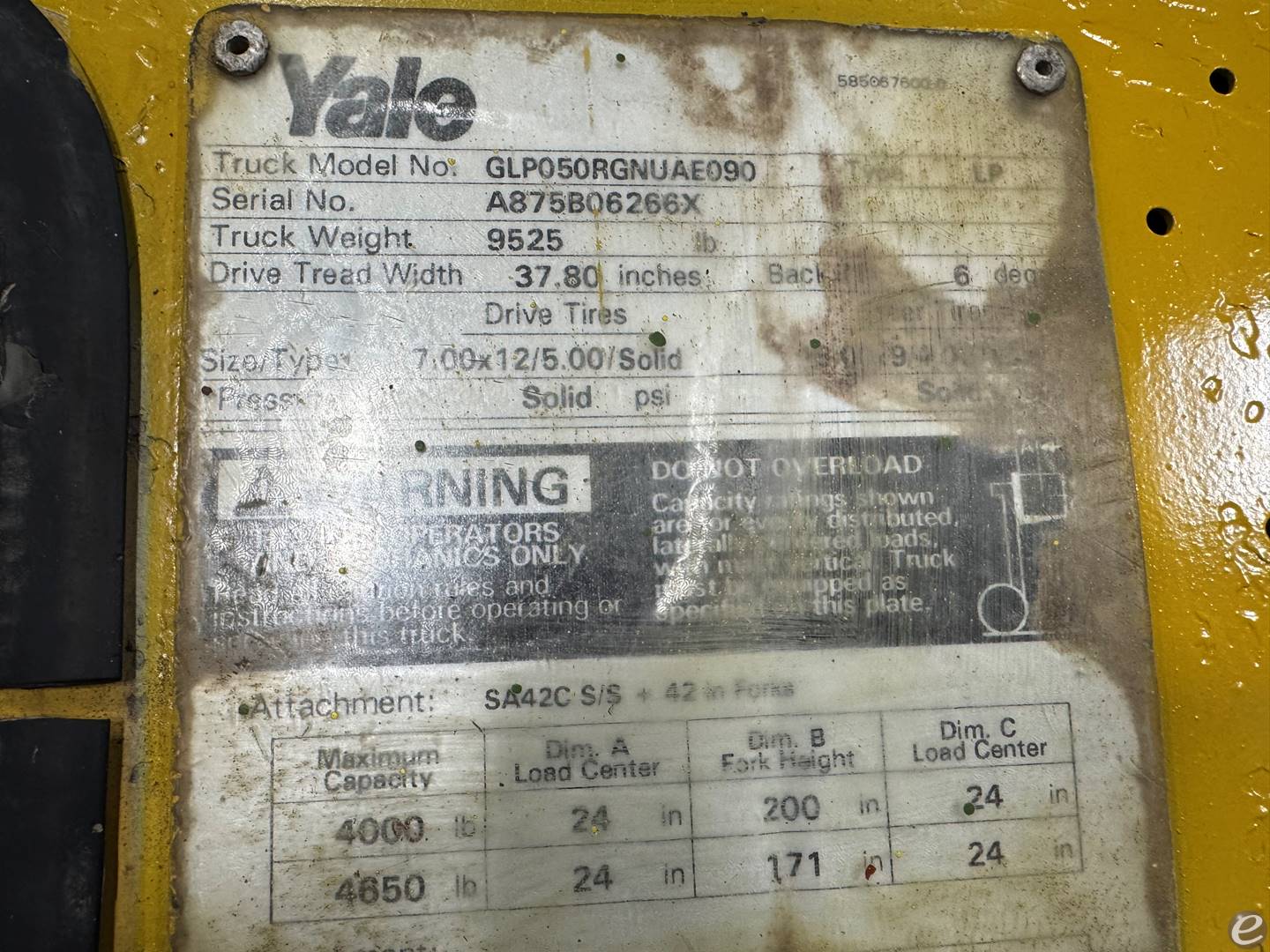 2000 Yale GLP050RG