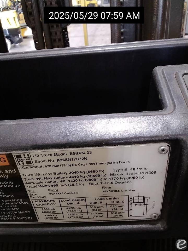 2015 Hyster E50XN
