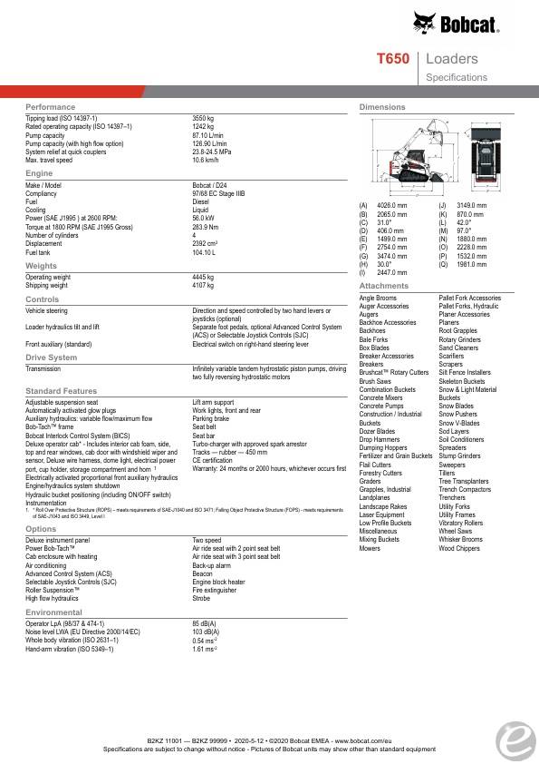 Bobcat T650
