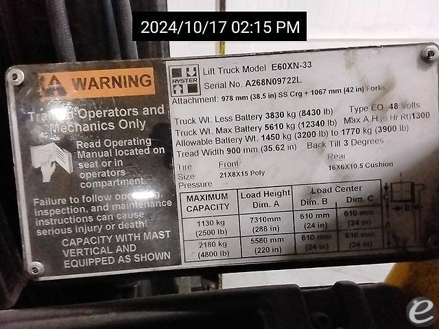 2013 Hyster E60XN