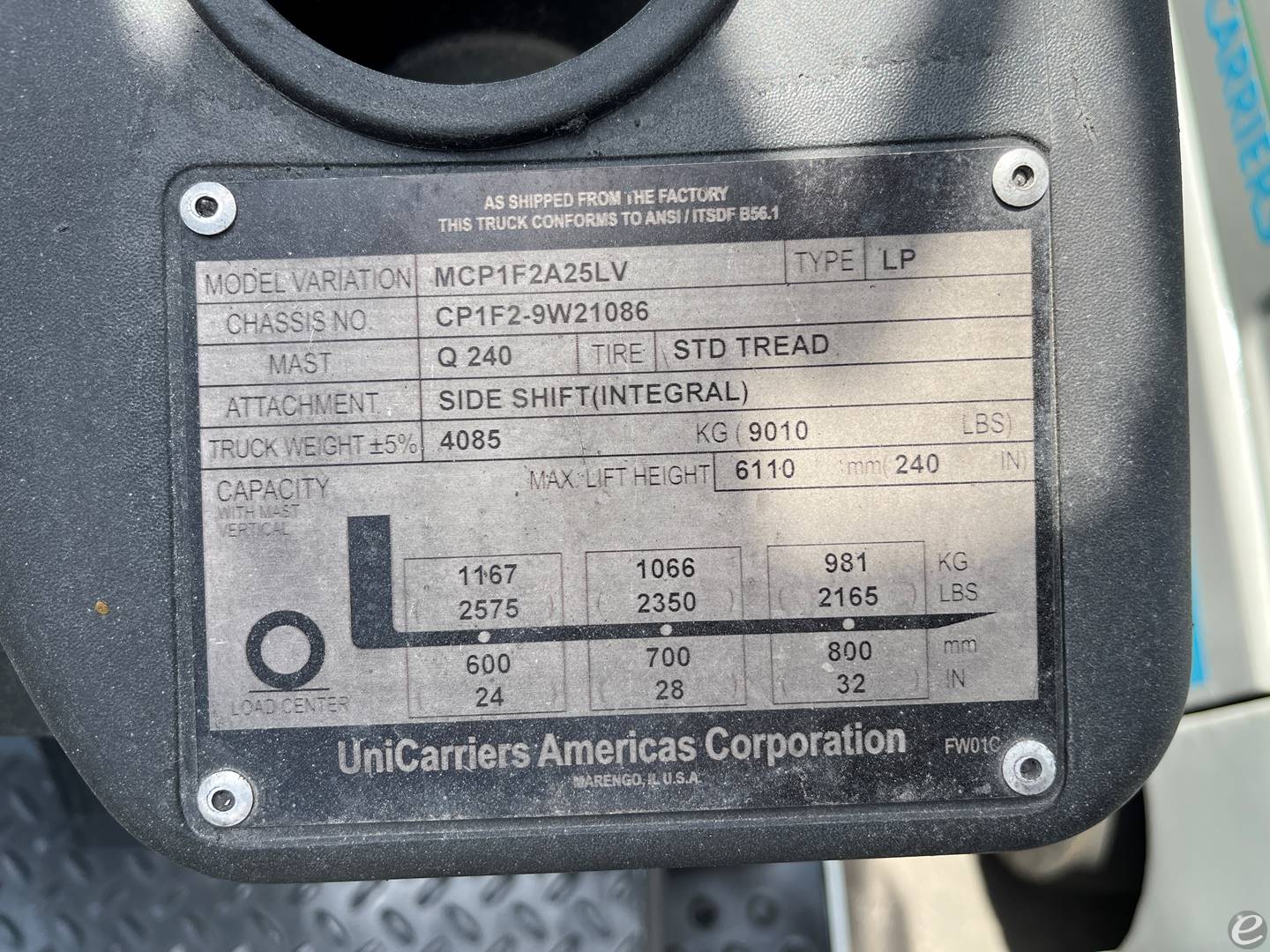 2017 Unicarriers CF50LP