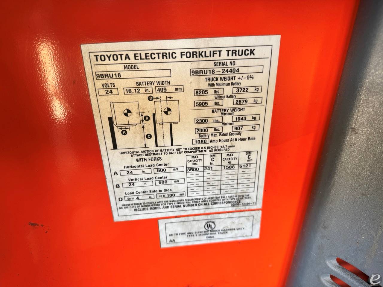 2016 Toyota 9BRU18
