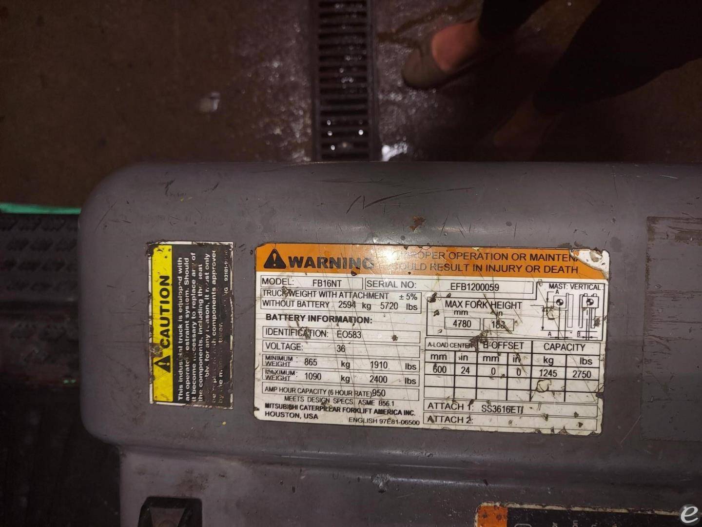 2006 Mitsubishi FB16NT
