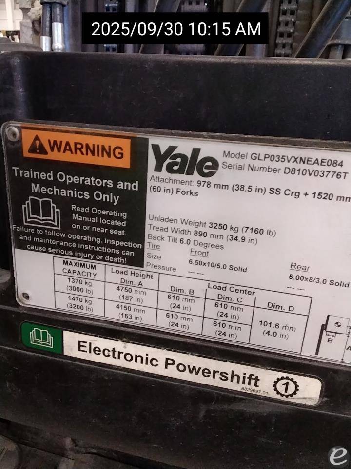 2019 Yale GP035VX