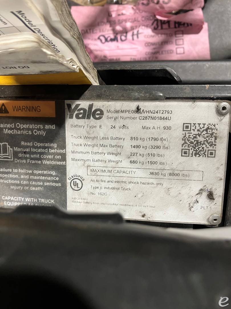 2020 Yale MPE080VH