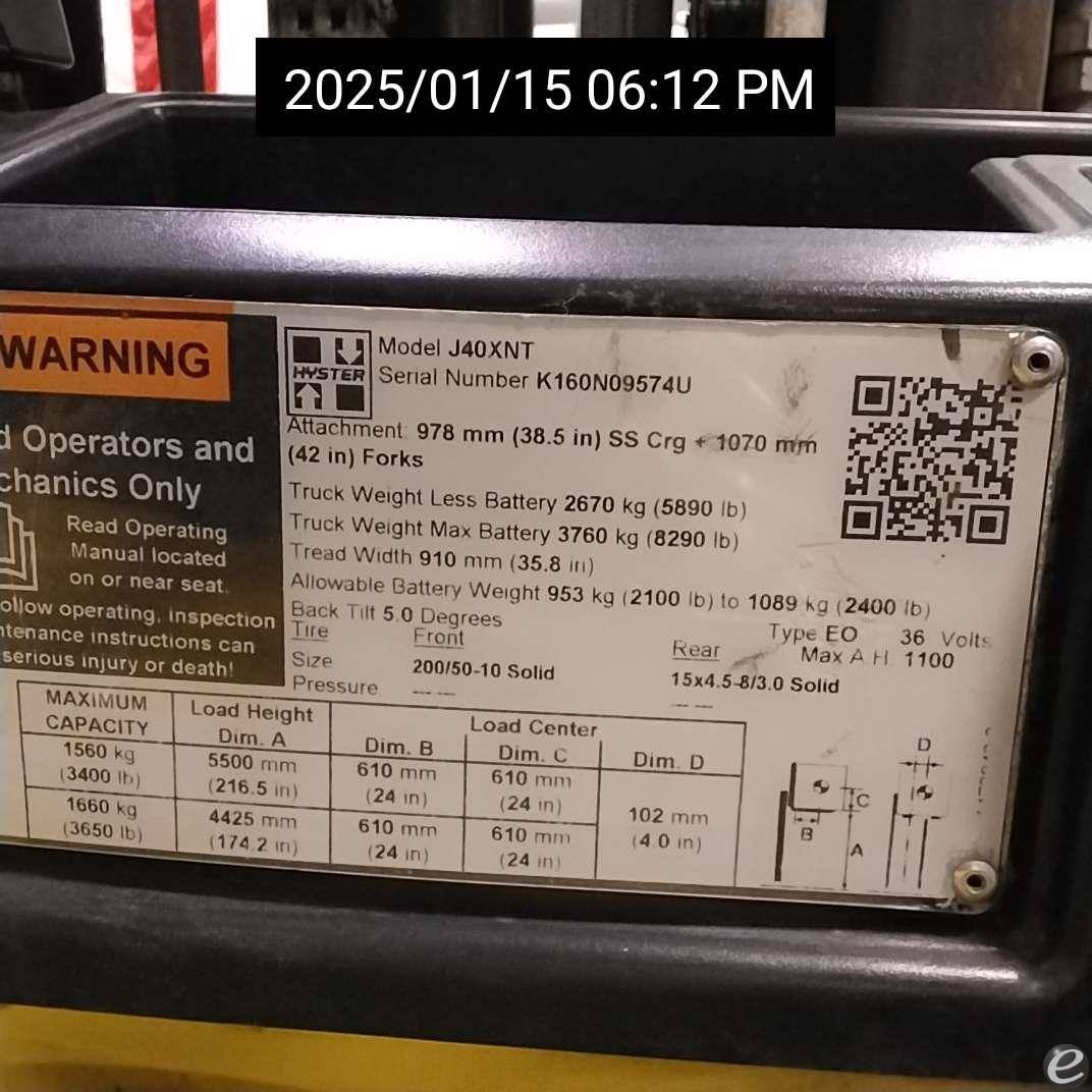 2020 Hyster J40XNT