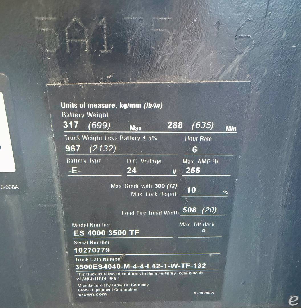 2021 Crown ES4000