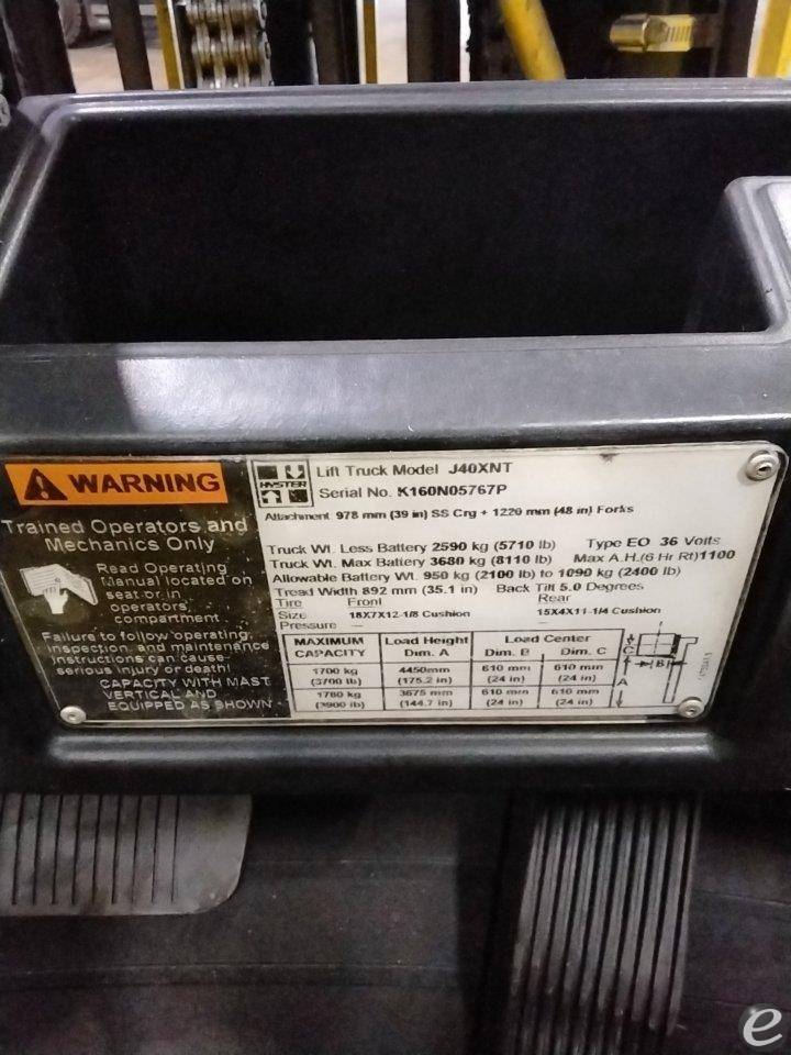 2016 Hyster J40XNT