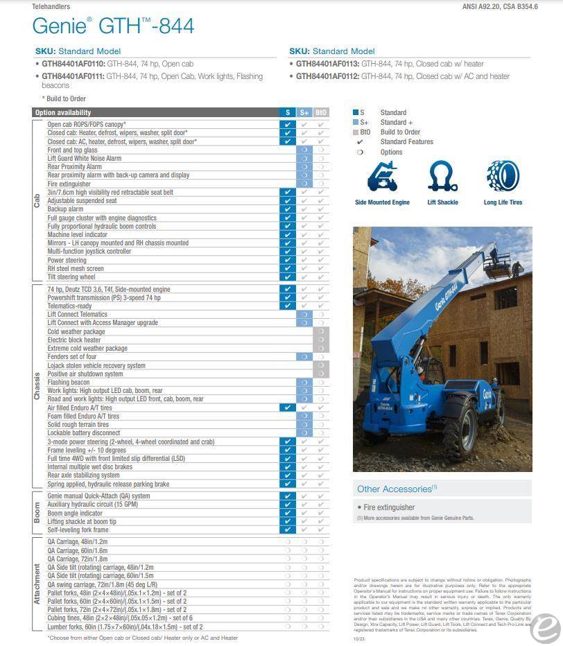 2026 Genie GTH844