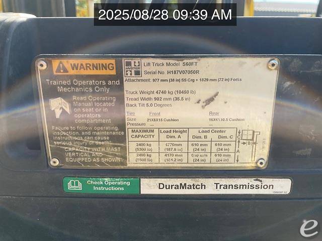 2017 Hyster S60FT