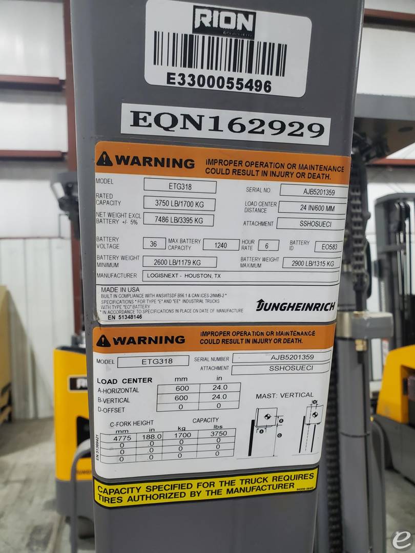 2023 Jungheinrich ETG318