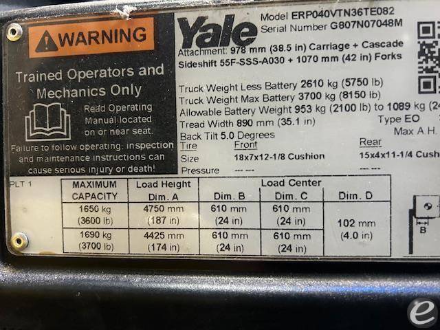 2014 Yale ERP040VT
