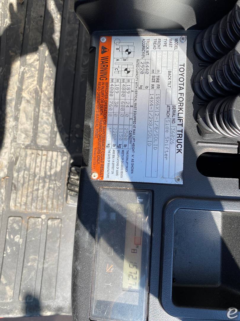 2017 Toyota 8FGCU15 LP Gas Forklift - 123Forklift