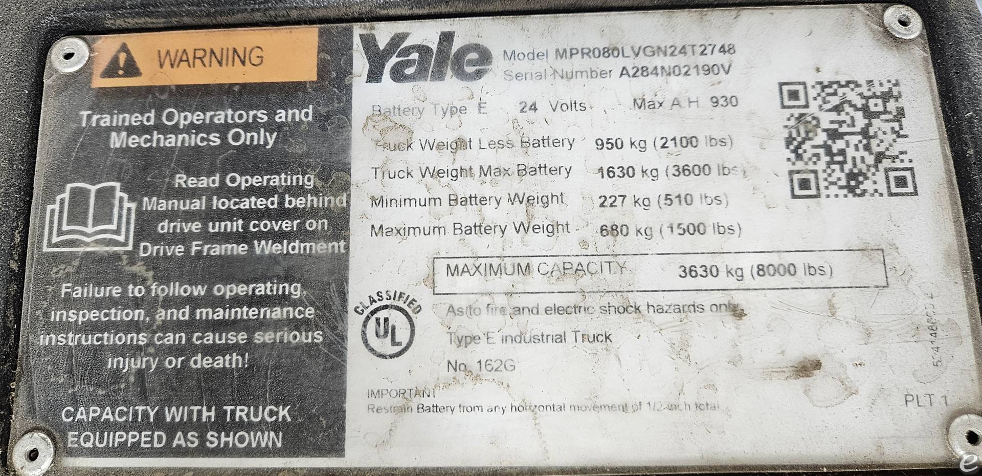 2021 Yale MPR080VG