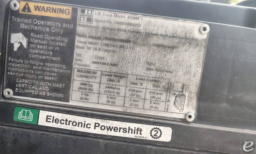 2018 Hyster H100FT
