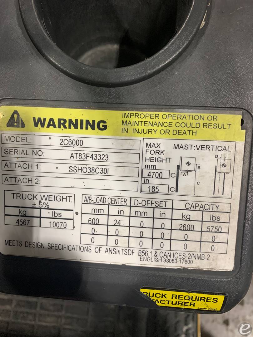 2019 Cat                                       2C6000 LP Gas Forklift - 123Forklift