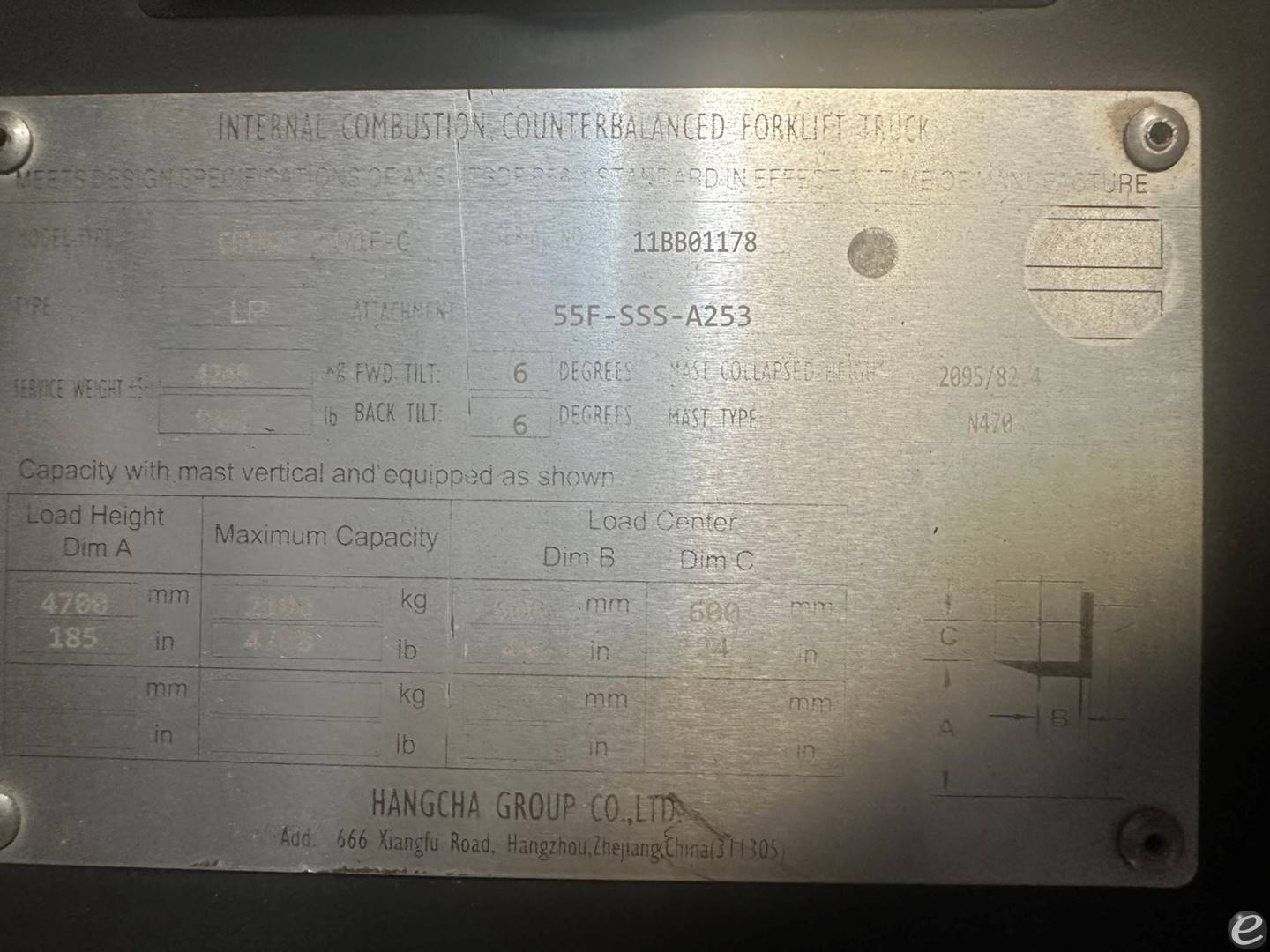 2023 Hangcha CPYD25-XW71F-C