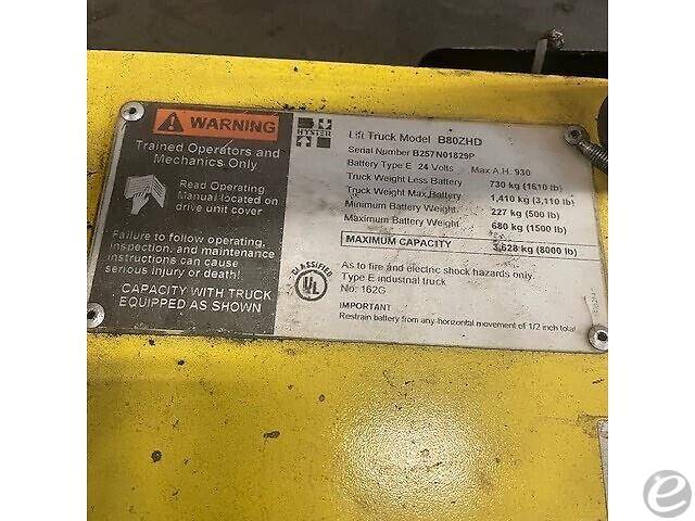 2016 Hyster B80ZHD