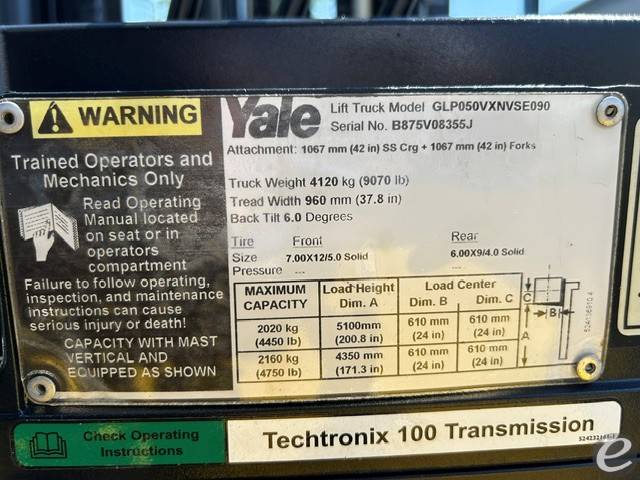 2011 Yale GLP050VXNVSE090