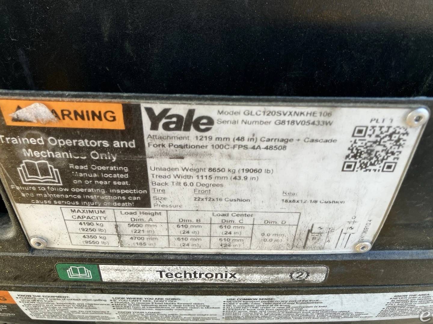 2022 Yale GLC120