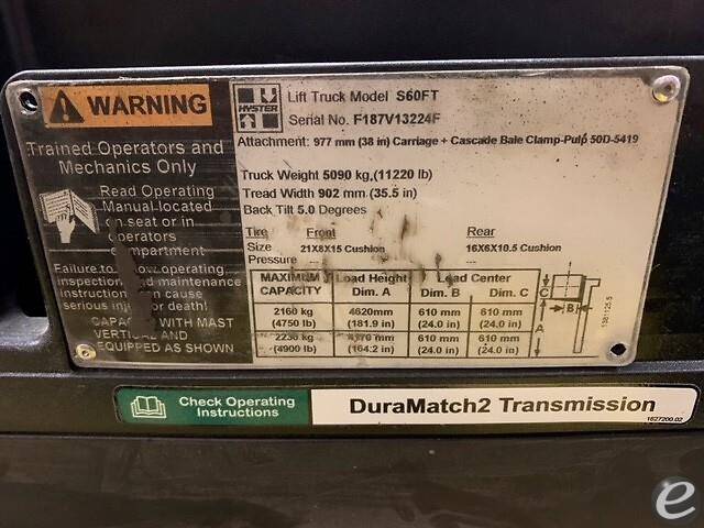 2008 Hyster S60FT LP Gas Forklift - 123Forklift