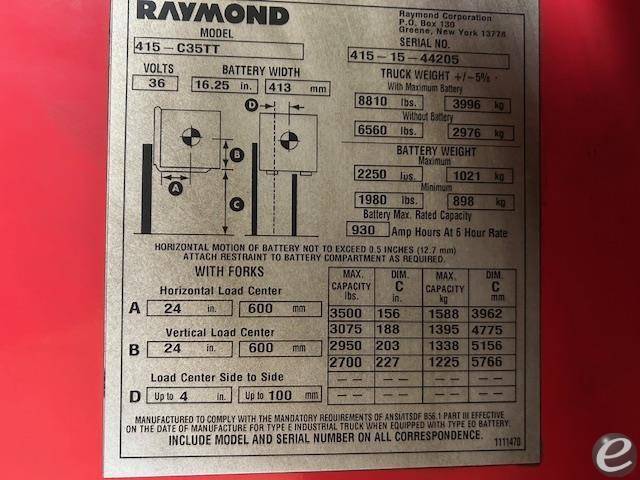 Raymond 415C35TT