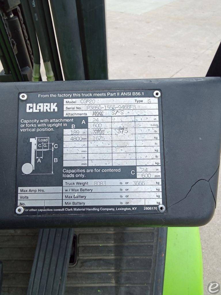 1996 Clark CGP20
