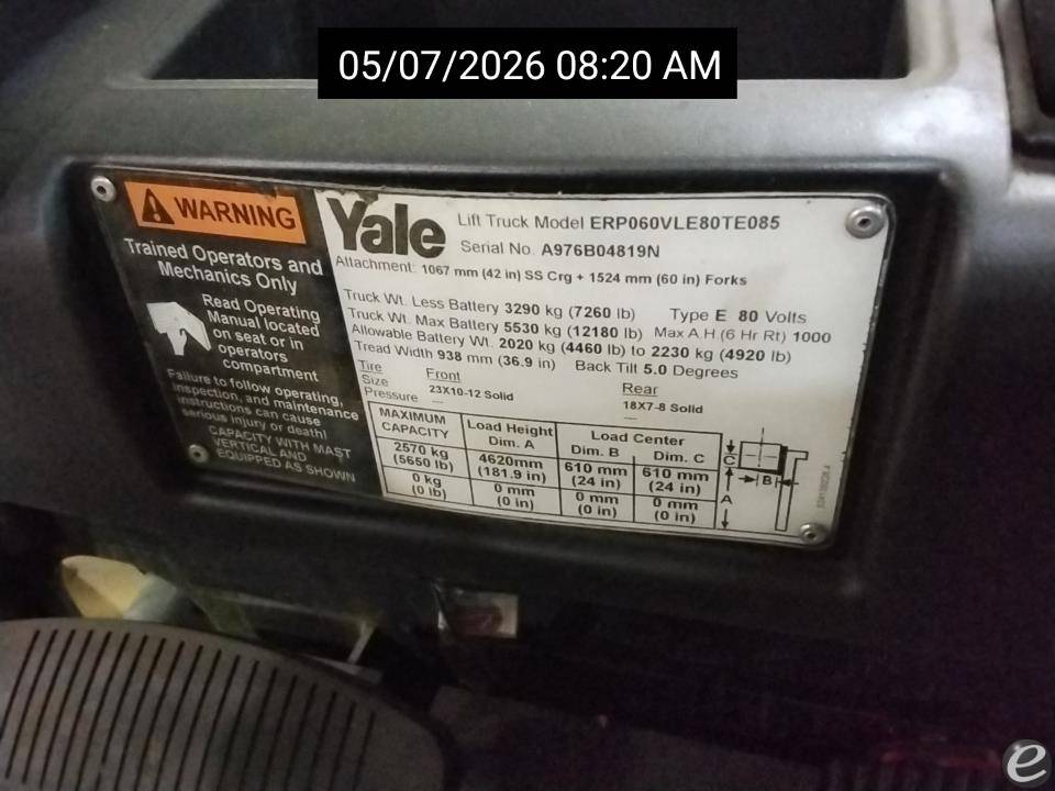 2015 Yale ERP060VL