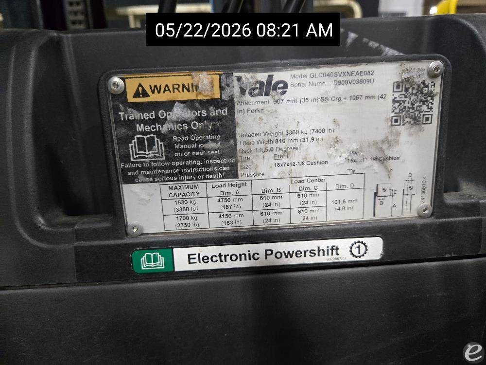 2020 Yale GC040VX