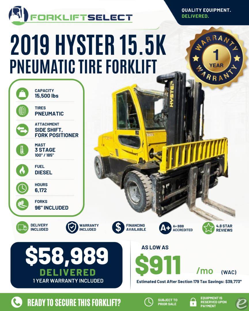 2019 Hyster H155FT
