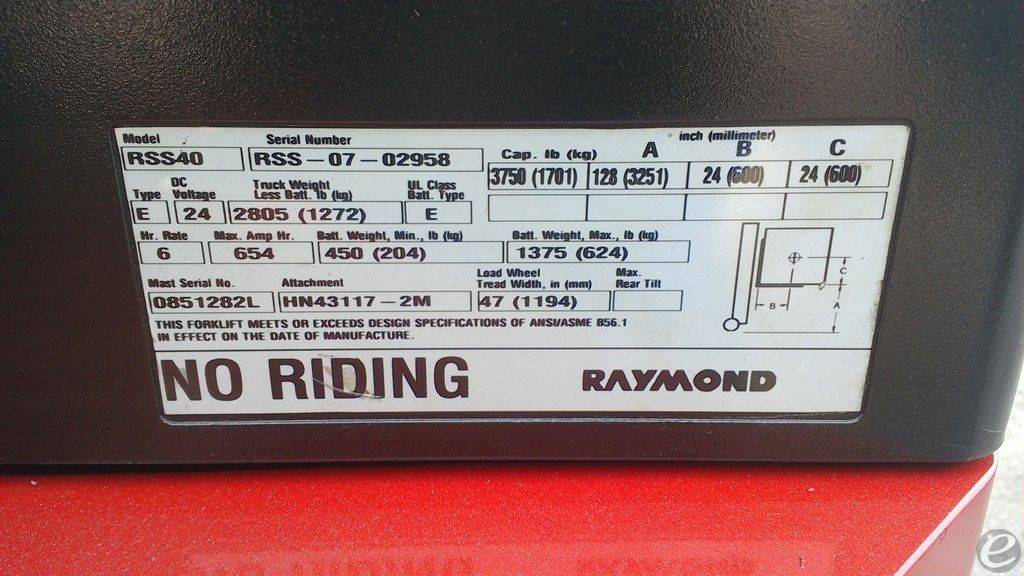 2007 Raymond RSS40