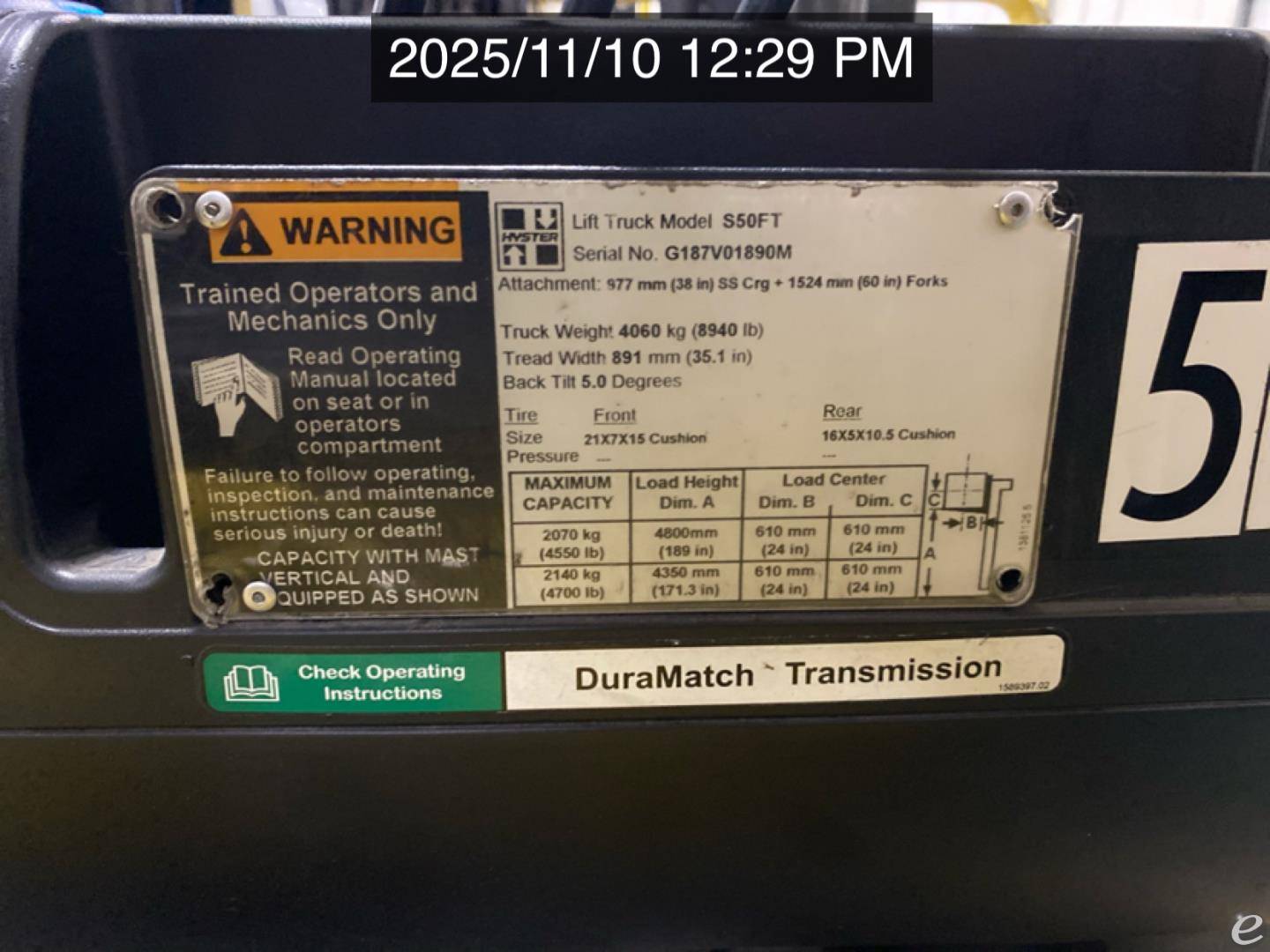 2014 Hyster S50FT