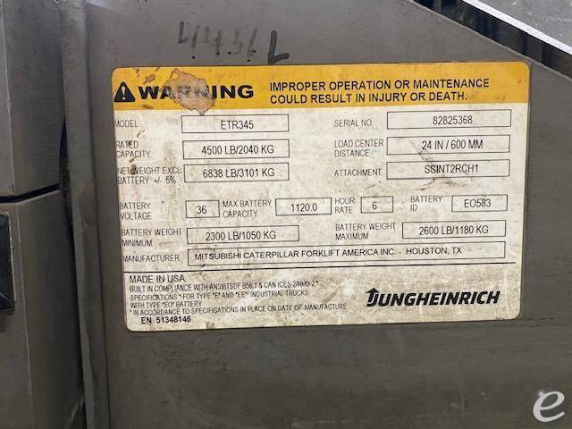 2019 Jungheinrich ETR345