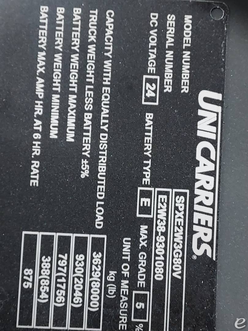 2023 Unicarriers SPXE80