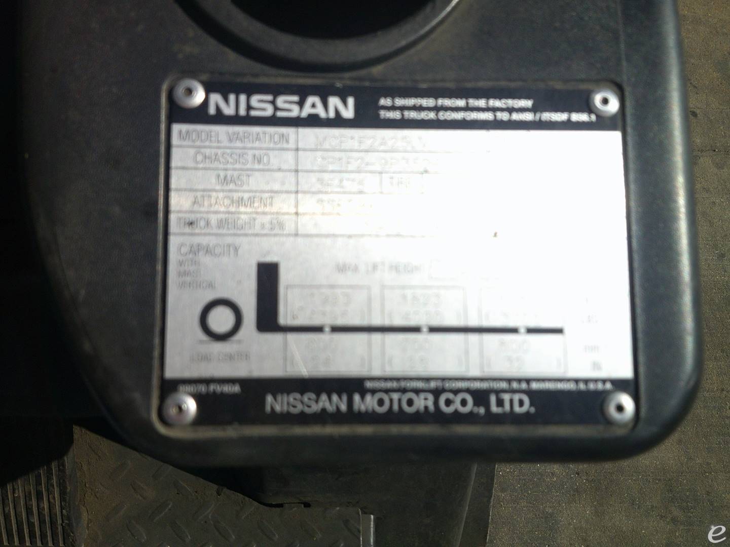 2008 Nissan MCP1F2A3526