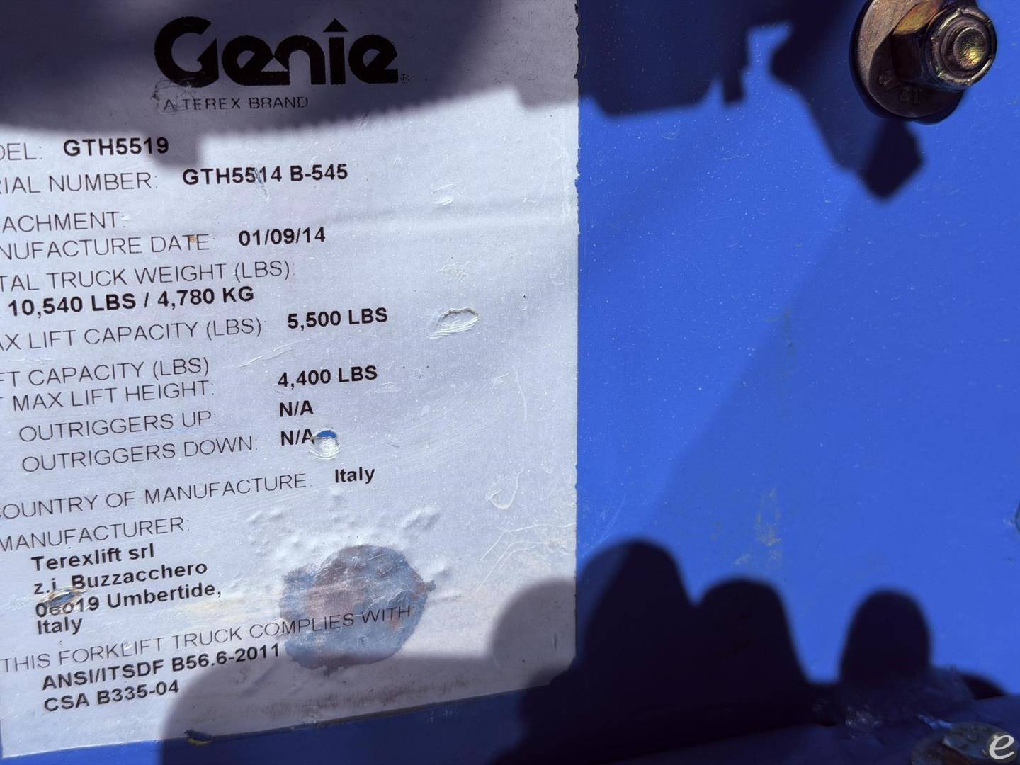 2014 Genie GTH5519