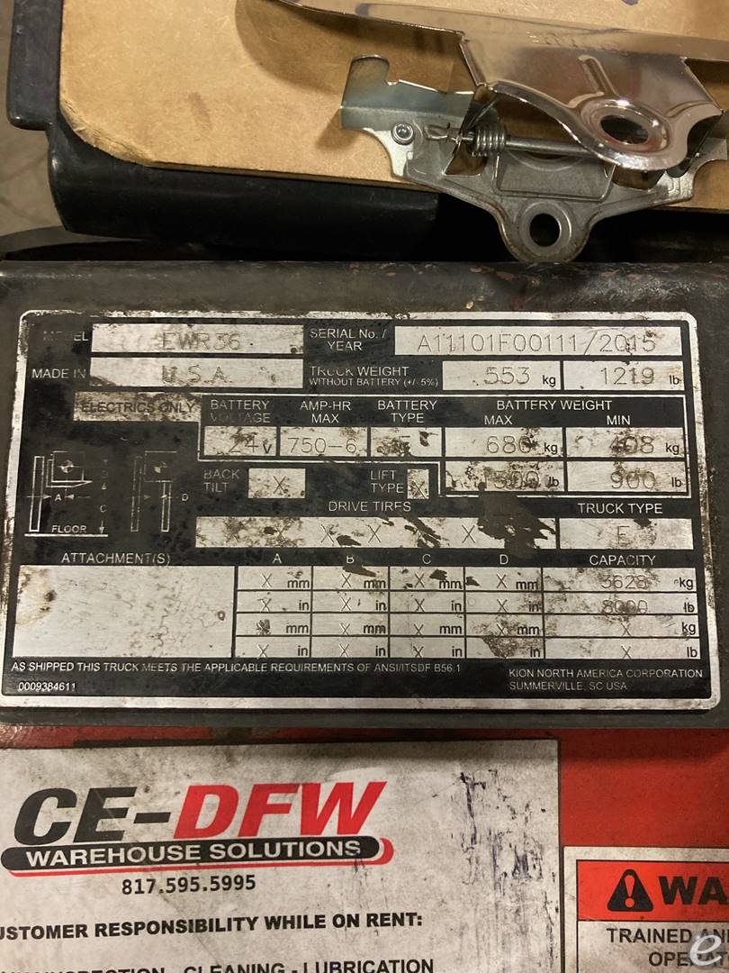 2015 Linde EWR36-48