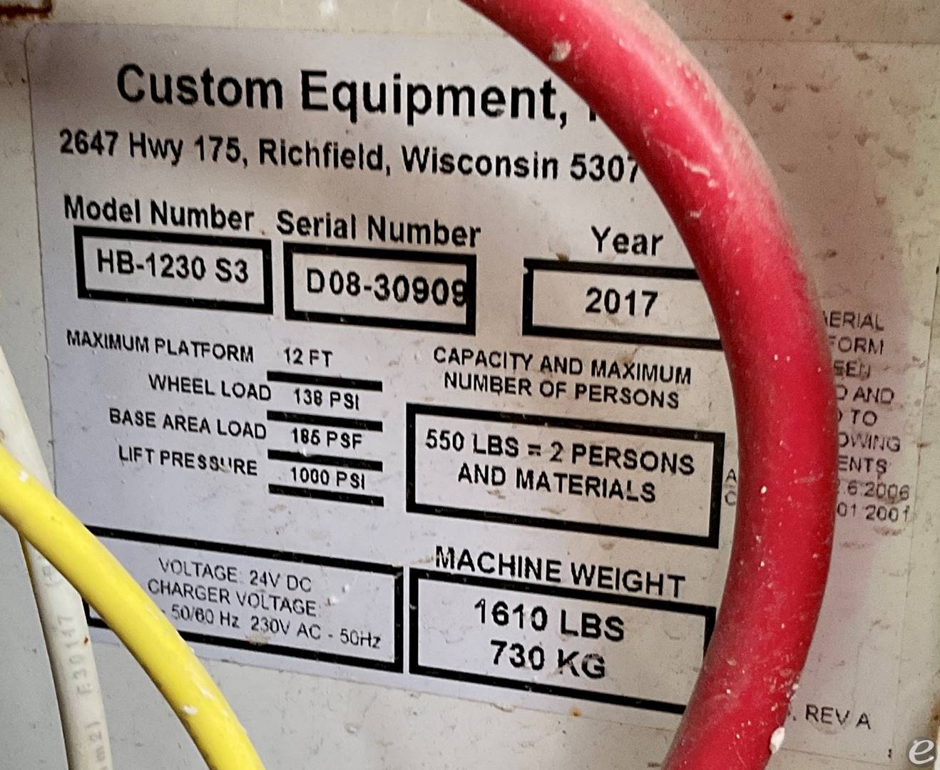 2017 Hy-Brid Lifts HB1230S3