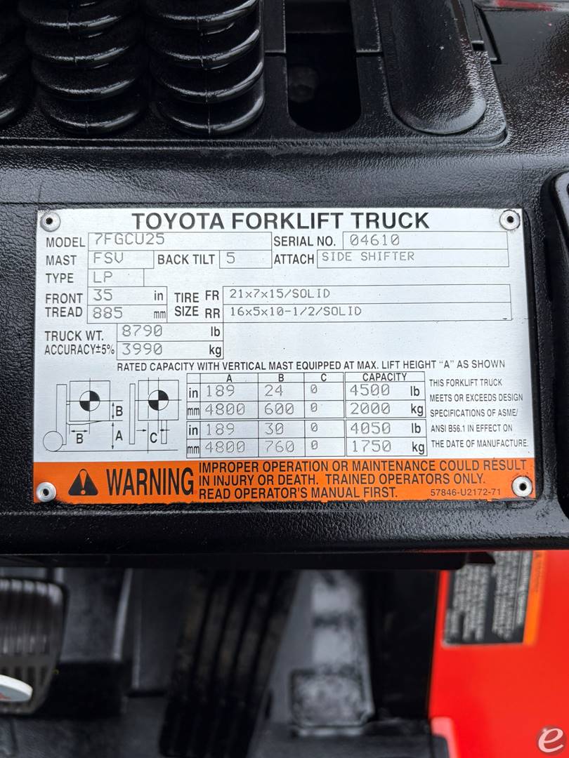2007 Toyota 7FGCU25