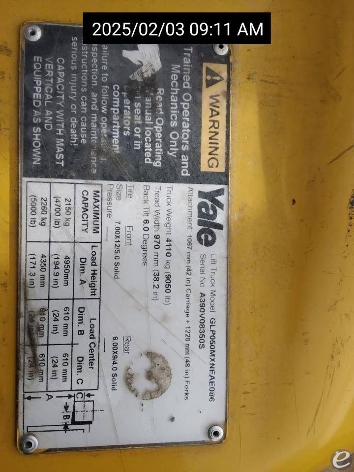 2018 Yale GP050MX